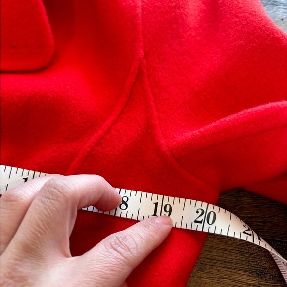 Diane von Furstenberg Marla Poppy Red Wool Coat - Picture 7 of 11